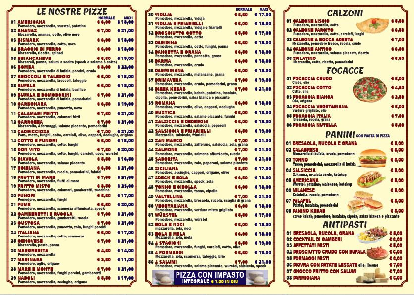 Menu Ristorante Pizzeria San Marco-4