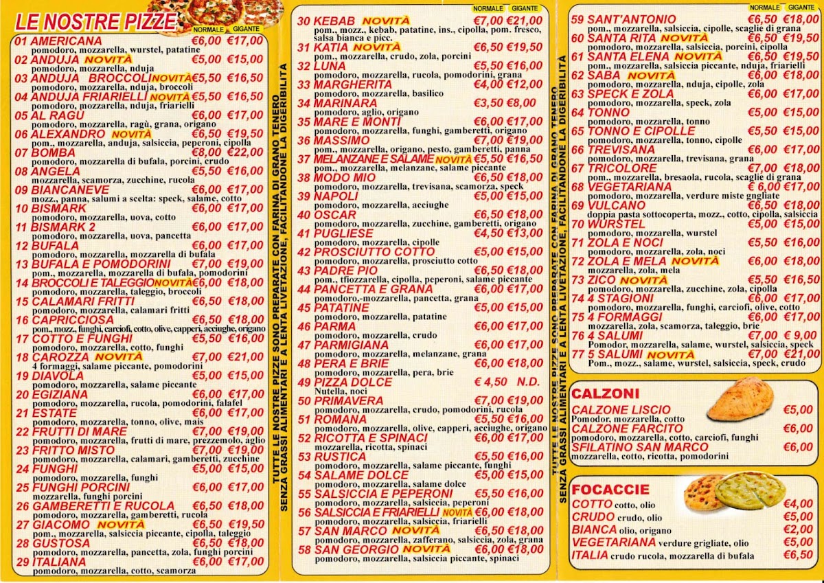 Menu Ristorante Pizzeria San Marco-5