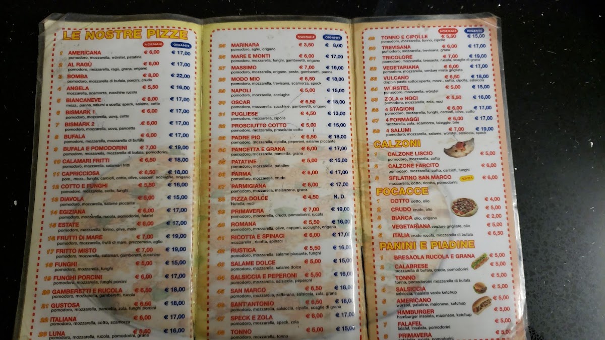 Menu Ristorante Pizzeria San Marco-8